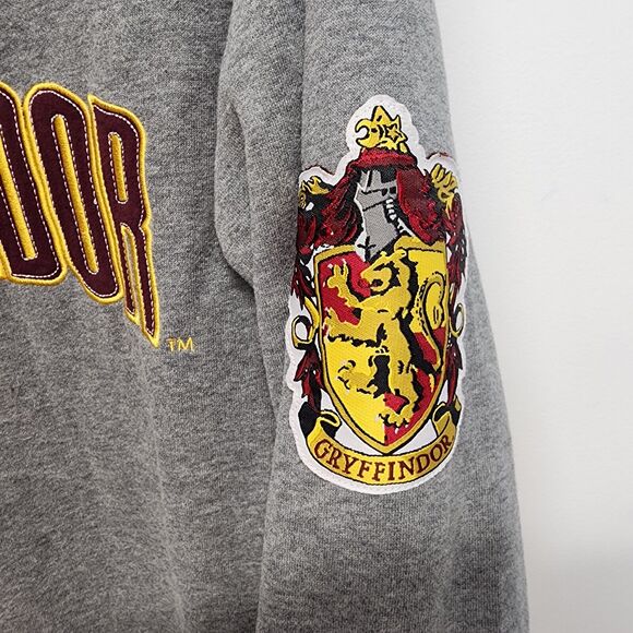Universal Studios Harry Potter Gryffindor Sweatshirt Womens Size M Gray Pullover - Picture 3 of 11